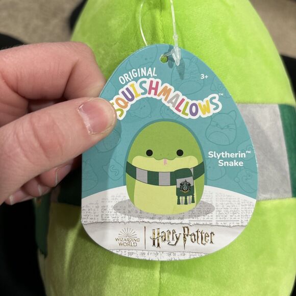 Squishmallow 10" Slytherin Snake Green Harry Potter Wizard Plush BNWT - Picture 6 of 8